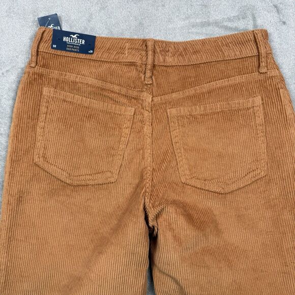 Hollister Pants Women's 9R Brown Corduroy High Rise Dad Pants - Picture 4 of 11